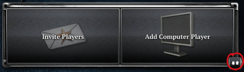 Image of an empty player slot showing the arrows icon